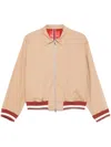 Merci Stripe-trim Jacket In Neutrals