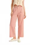 Merci Stripe Wide Leg Pants In Cherry Pop Red In Multi