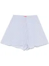 Merci Striped Shorts In Blue