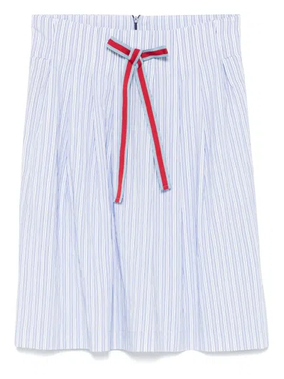 Merci Striped Skirt In Blue