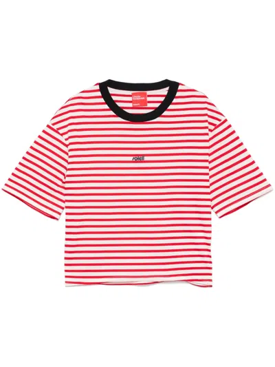 Merci Striped T-shirt In Red