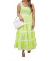 Merci Summer Squeeze Midi Dress In Lime In Green
