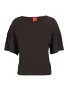 Merci Short-sleeved T-shirt In Brown