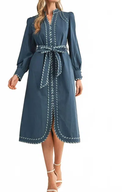 Merci The Nova Dress In Blue