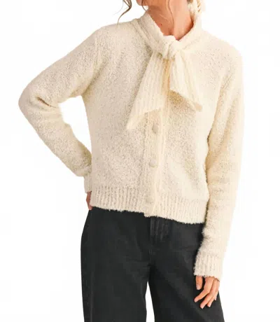 Merci Tie Hallmark Sweater In Ivory In Neutral