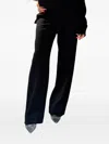 Merci Plain-front Trousers In Black