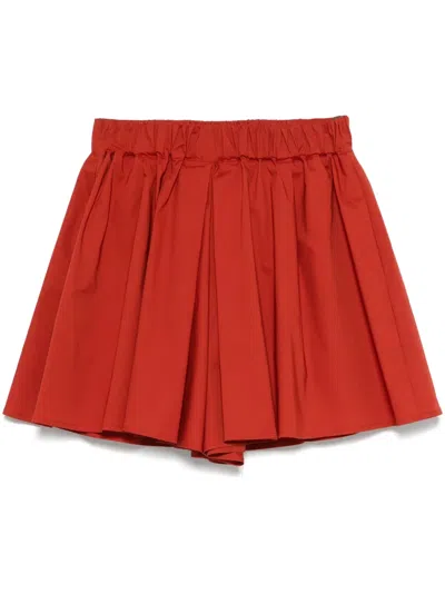 Merci Wide-leg Shorts In Red