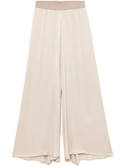 Merci Wide-leg Trousers In Neutrals