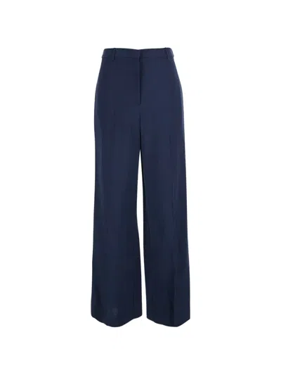 Merci Wide-leg Palazzo Pants In Blue