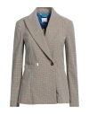 Merci .., Woman Blazer Beige Size 8 Polyester, Viscose, Elastane In Beige