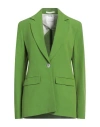 Merci Notched-lapels Single-breasted Blazer In Green