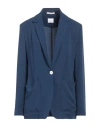 Merci .., Woman Blazer Navy Size 10 Polyester, Viscose In Navy