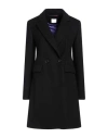 Merci .., Woman Coat Black Size 6 Polyester, Viscose