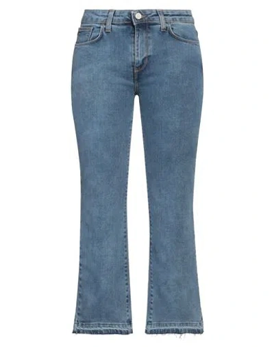 Merci Italia Woman Jeans Blue Size 31 Cotton, Elastane