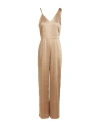 Merci .., Woman Jumpsuit Sand Size 4 Polyester, Viscose, Elastane In Beige