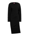 Merci .., Woman Midi Dress Black Size S Polyester, Elastane