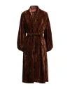 Merci .., Woman Midi Dress Brown Size S Polyester In Magenta