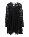 Merci .., Woman Mini Dress Black Size Xs Viscose, Cotton, Polyamide