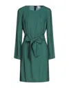 Merci .., Woman Mini Dress Emerald Green Size 6 Viscose