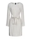 Merci .., Woman Mini Dress Ivory Size 6 Viscose In White