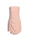 Merci .., Woman Mini Dress Light Pink Size 10 Polyester In Pink