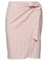 Merci .., Woman Mini Skirt Light Pink Size 10 Cotton, Polyamide, Elastane In Pink