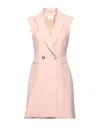 Merci .., Woman Overcoat & Trench Coat Light Pink Size 4 Polyester