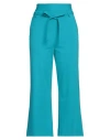 Merci .., Woman Pants Azure Size 6 Viscose, Nylon, Elastane, Cotton In Blue
