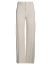 Merci .., Woman Pants Beige Size 4 Viscose, Linen