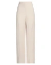 Merci .., Woman Pants Beige Size 8 Polyester, Viscose, Elastane In Beige
