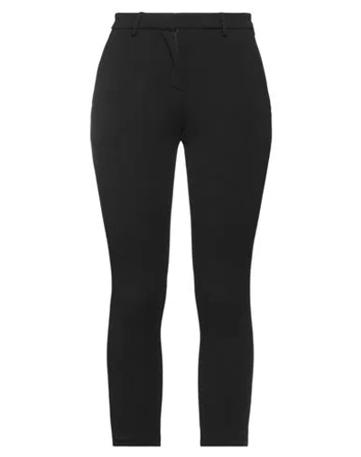 Merci .., Woman Pants Black Size 8 Polyester, Viscose, Elastane