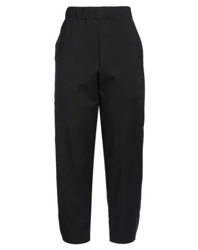 Merci .., Woman Pants Black Size L Cotton, Nylon, Elastane