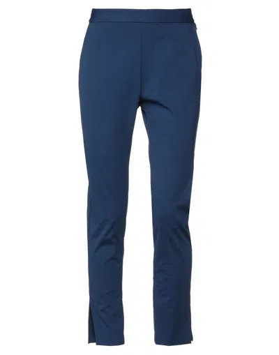 Merci .., Woman Pants Blue Size 8 Cotton, Nylon, Elastane