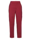 Merci .., Woman Pants Brick Size 8 Cotton, Nylon, Elastane In Red