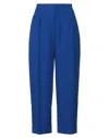 Merci .., Woman Pants Bright Blue Size 2 Polyester In Blue