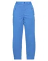 Merci .., Woman Pants Bright Blue Size 6 Cotton, Elastane