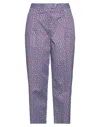 Merci .., Woman Pants Burgundy Size 8 Cotton, Elastane In Red
