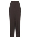 Merci .., Woman Pants Chocolate Brown Size 4 Polyester, Viscose, Elastane In Brown