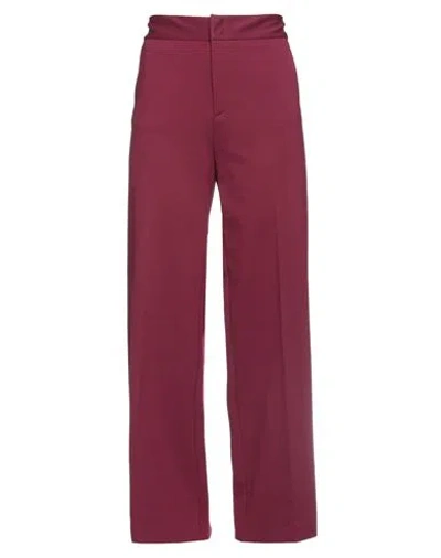 Merci .., Woman Pants Garnet Size 4 Viscose, Nylon, Elastane In Red