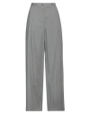 Merci .., Woman Pants Grey Size 6 Cotton, Elastane In Grey