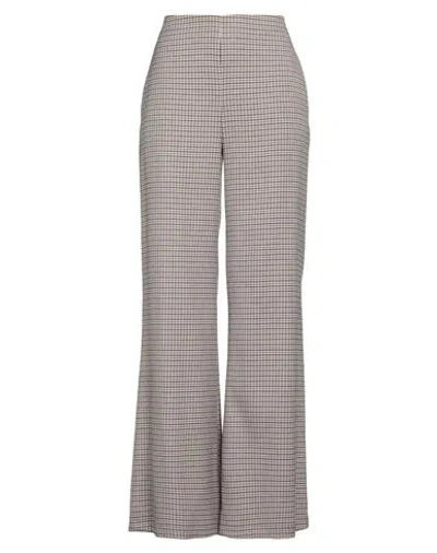 Merci .., Woman Pants Grey Size M Polyester, Viscose, Elastane