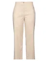 Merci .., Woman Pants Ivory Size 10 Cotton, Nylon, Elastane In White