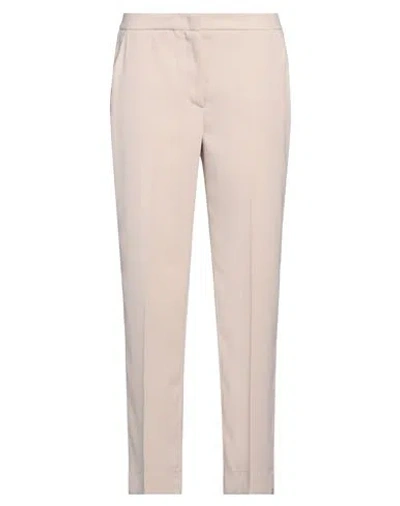 MERCI ..,MERCI WOMAN PANTS IVORY SIZE 8 POLYESTER, VISCOSE