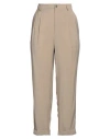 Merci .., Woman Pants Camel Size 4 Polyester, Viscose, Elastane In Beige