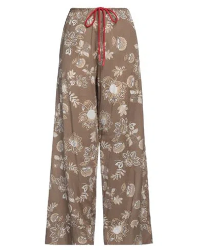 Merci .., Woman Pants Khaki Size S Cotton In Beige