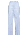 Merci .., Woman Pants Light Blue Size 2 Cotton, Polyamide, Elastane