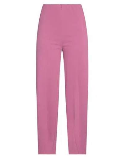 Merci .., Woman Pants Magenta Size S Viscose, Nylon, Elastane