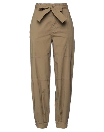 Merci .., Woman Pants Military Green Size 8 Cotton, Elastane