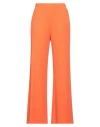 Merci .., Woman Pants Orange Size M Polyester, Viscose, Elastane