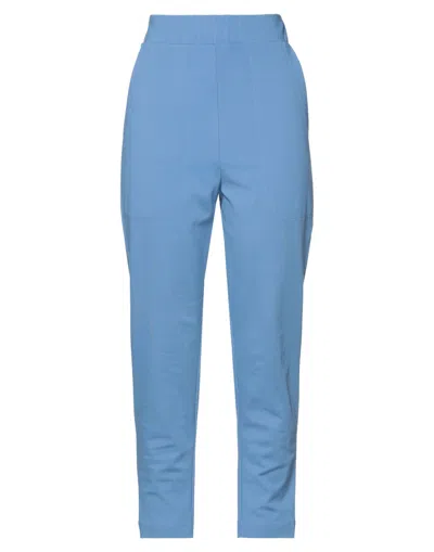 Merci .., Woman Pants Pastel Blue Size Xs Viscose, Nylon, Elastane